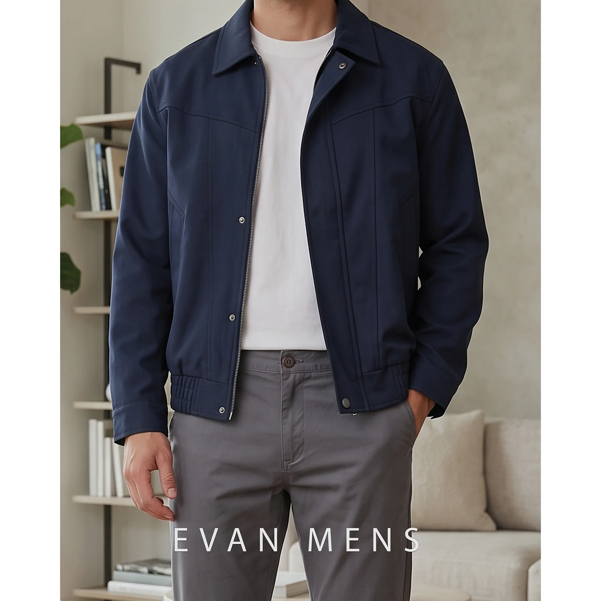 Linen Harrington Jacket